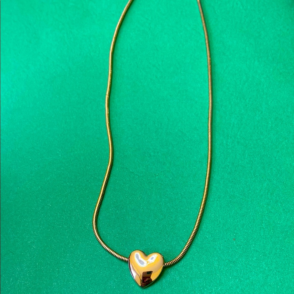 Gold Heart Pendant Necklace time & tru